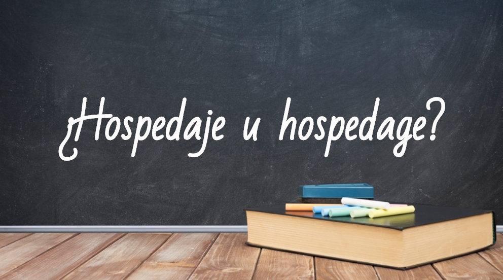 Se escribe hospedaje u hospedage