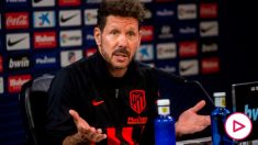 Simeone durante una rueda de prensa. (EFE)