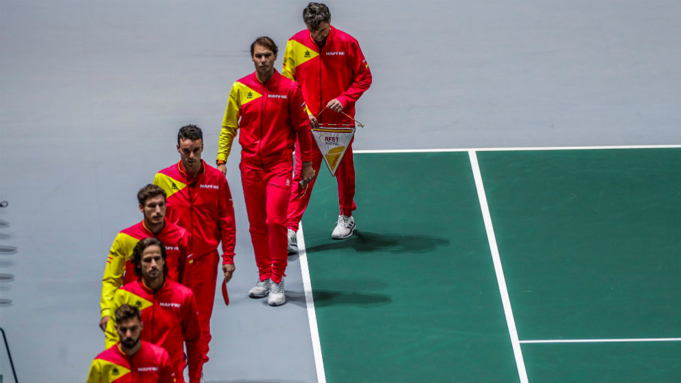 El equipo de España de Copa Davis. (EFE)