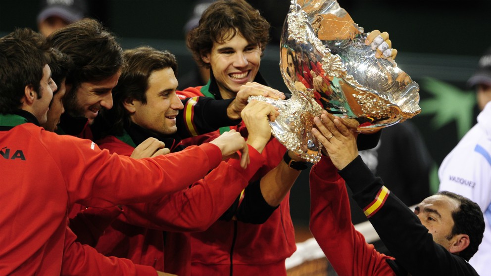 Así queda el palmarés de la Copa Davis tras la victoria de España. (AFP)