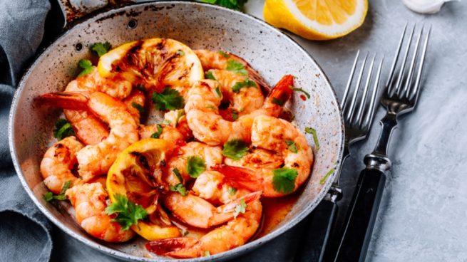 Receta de gambas marinadas con miel