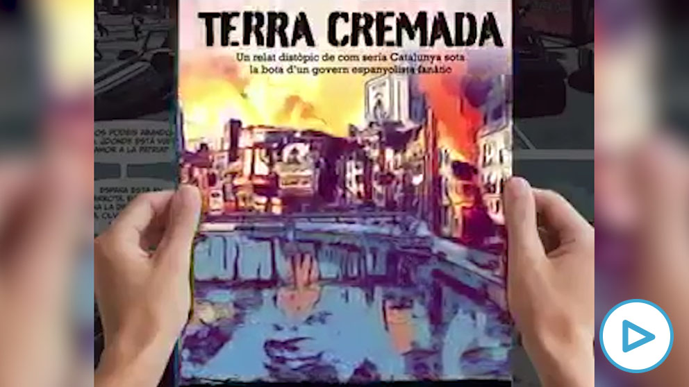 Presentación del cómic ‘Terra cremada’, que muestra una Cataluña en guerra contra las fuerzas militares de España.