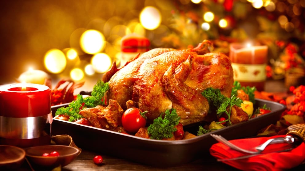 El pavo es la gran estrella del menú de Acción de Gracias