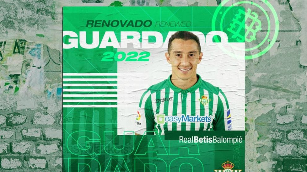 Andrés Guardado renueva con el Betis hasta 2022 (Real Betis Balompié?