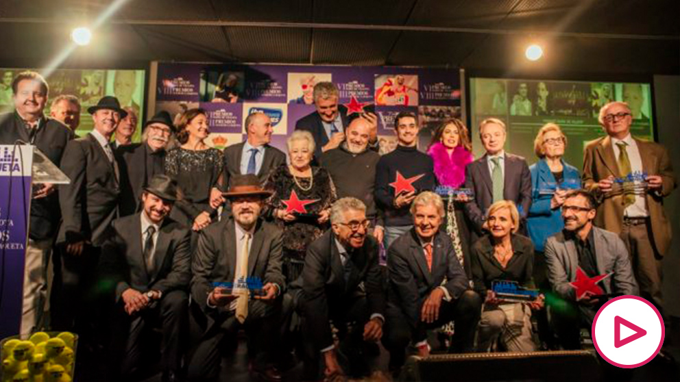 Los galardonados en la gala de premios María de Villota y Ciudad de la Raqueta.