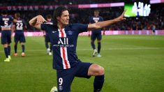 Edinson Cavani celebra un gol con el PSG (@ECavaniOfficial)
