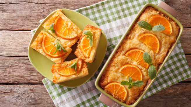 Receta de pastel de cuscús y naranja
