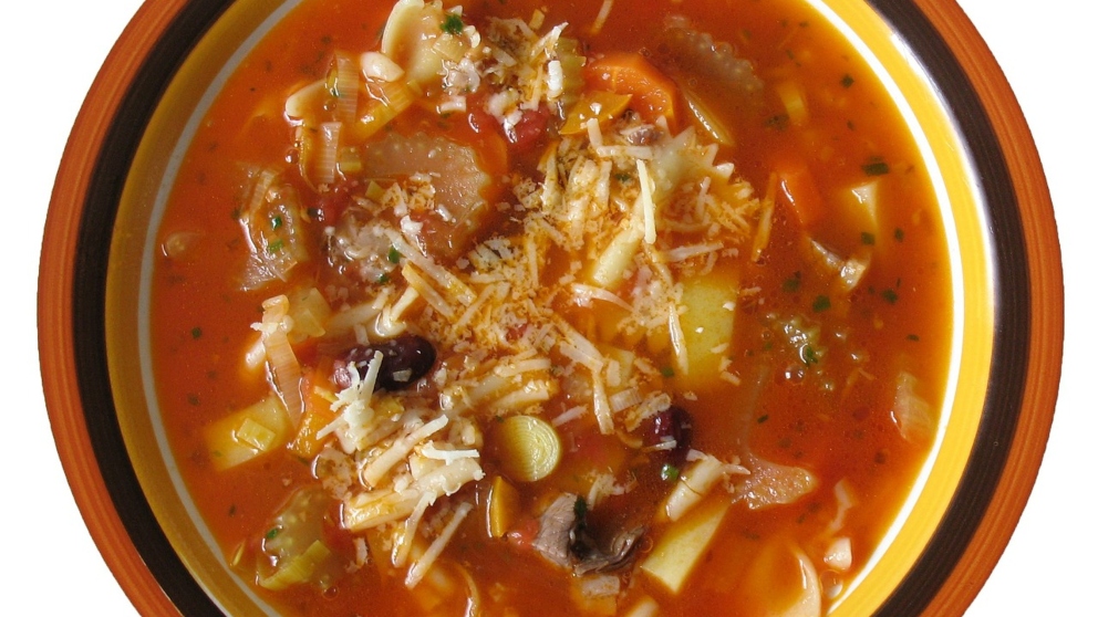 Receta de Sopa de verduras y champiñones con azafrán
