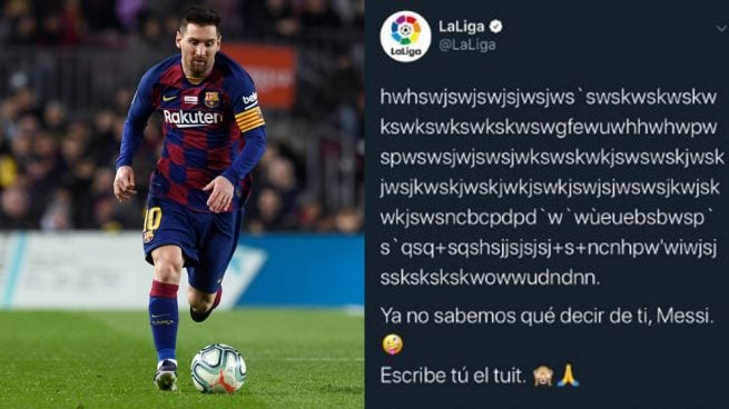 El ‘community manager’ de Liga enloquece con Messi en Twitter