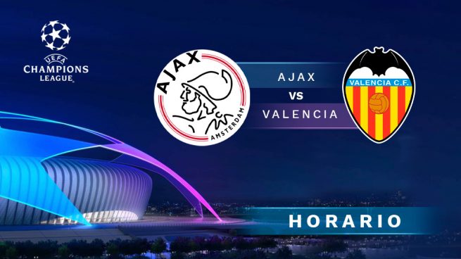 Ajax - Valencia: horario y dónde ver vivo y en directo por TV partido de Champions League