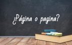 Cómo se escribe página o pagina