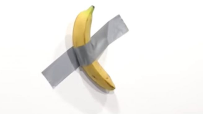 Facebook: El plátano pegado a la pared de 120.000 euros acaba mal