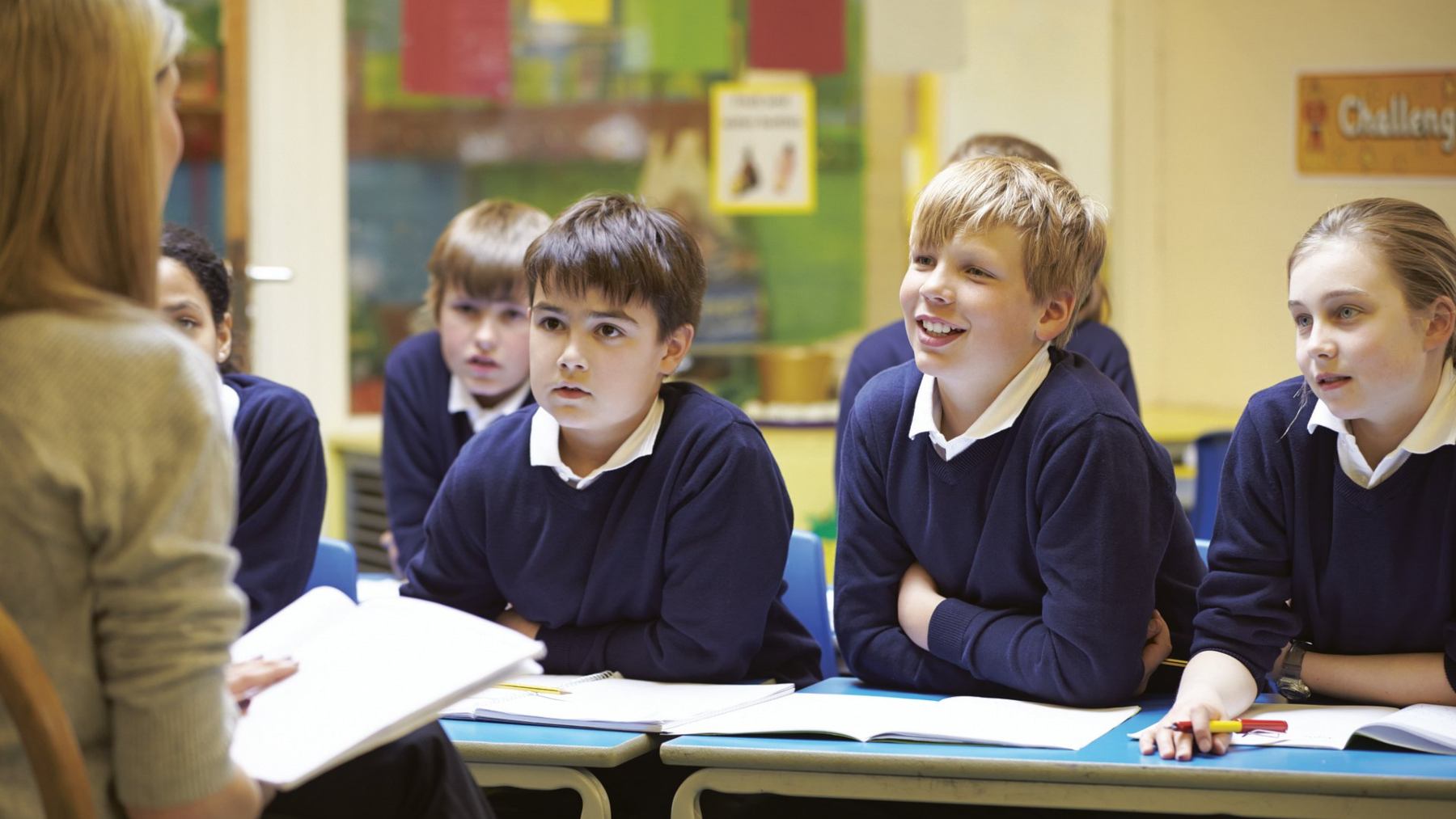 Niños en el colegio