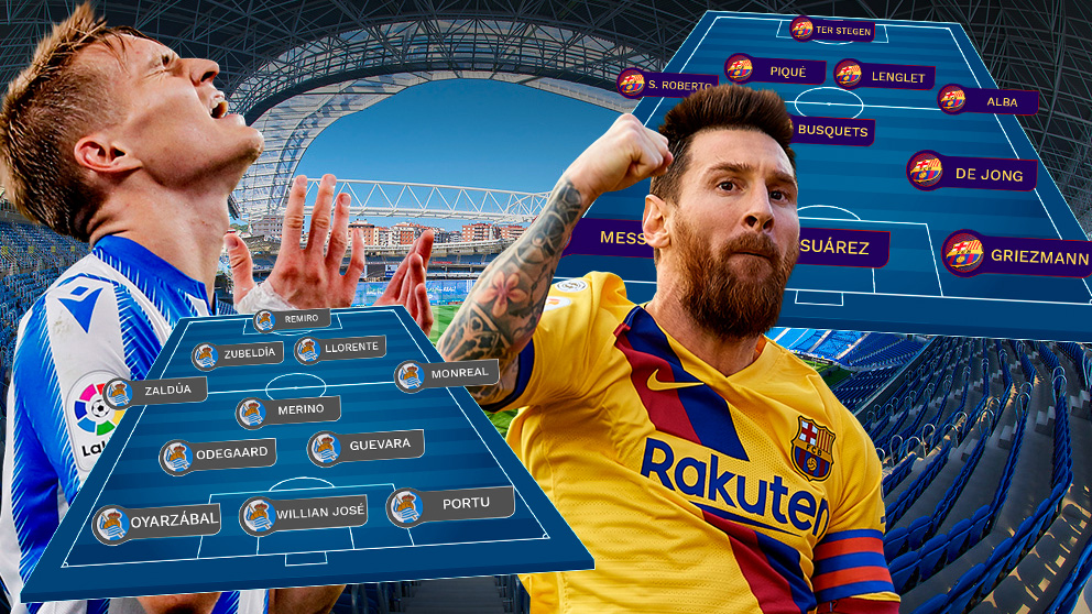 Real Sociedad y Barcelona se enfrentan en Anoeta.