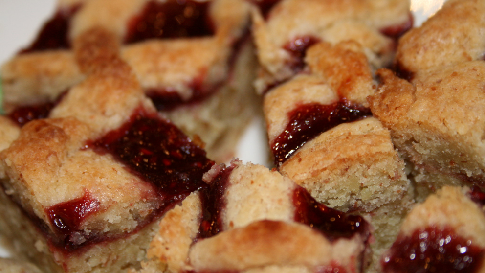 Receta de Linzer torte (torta de arándanos)