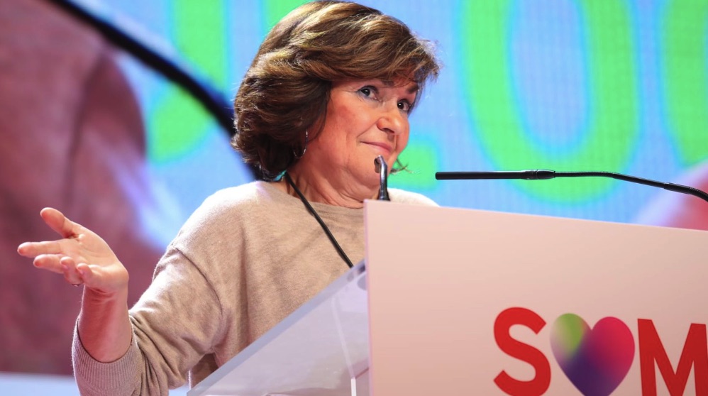 Carmen Calvo en el Congreso del PSC. (Foto. PSOE)