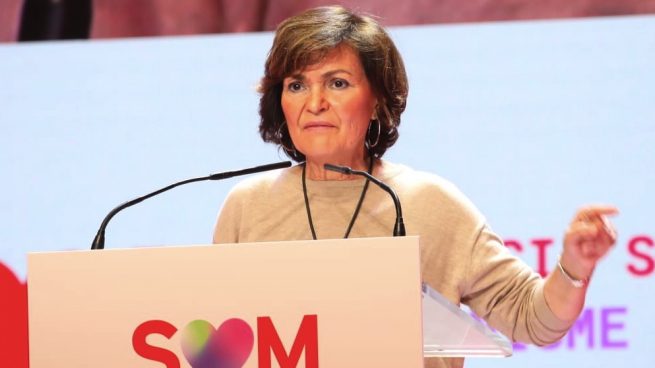 Carmen Calvo en el Congreso del PSC. (Foto. PSOE)