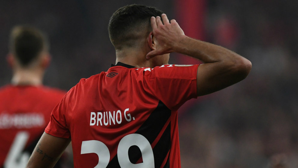 Bruno Guimaraes con el Athletico Paranaense. (Athletico Paranaense)