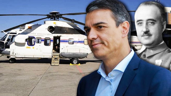 Sánchez oculta el gasto del Super Puma en la exhumación de Franco