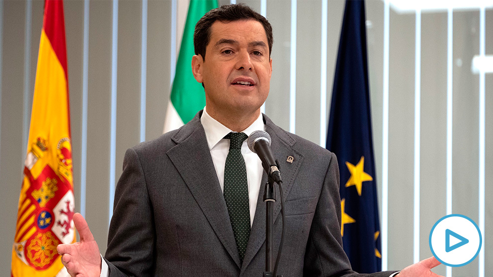 El presidente de la Junta de Andalucía, Juanma Moreno. (Foto: EFE).