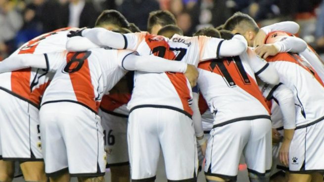 Los jugadores del Rayo Vallecano