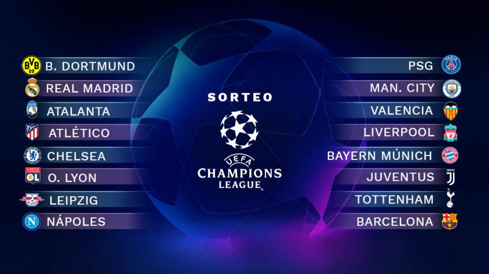 Guía de los octavos de la Champions League: partidos, horarios