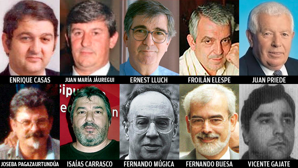 Socialistas asesinados por ETA.