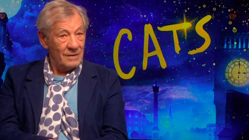 Si Ian McKellen es uno de los protagonistas de la adaptación a la gran pantalla del musical de BRoadway ‘Cats’. Foto: EP