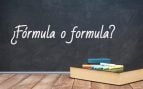 Cómo se escribe fórmula y formula