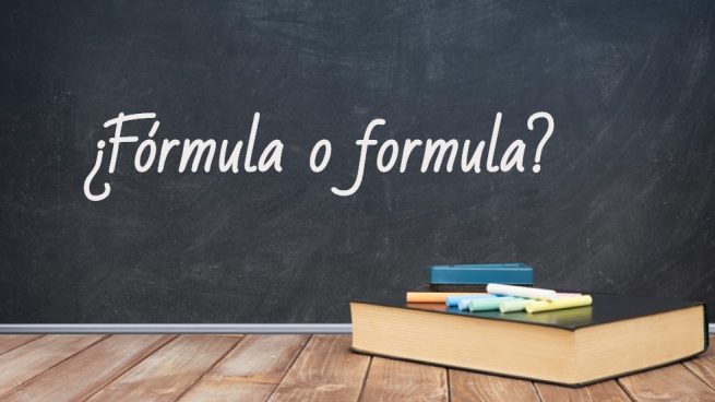 Cómo se escribe fórmula y formula