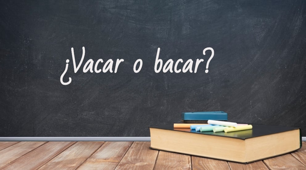Cómo se escribe vacar o bacar