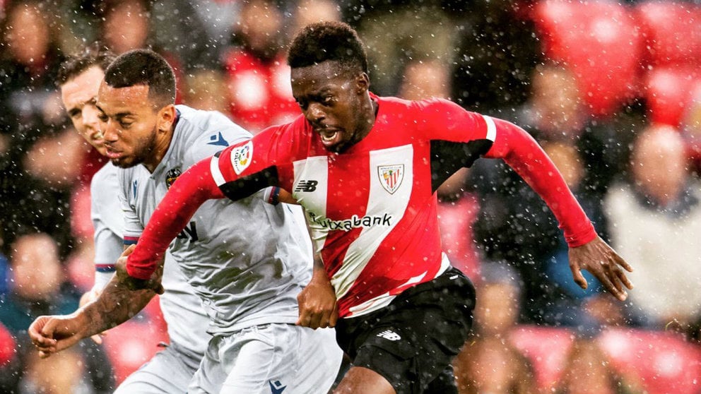 Iáaki Williams frente al Levante. (@Williaaams45)