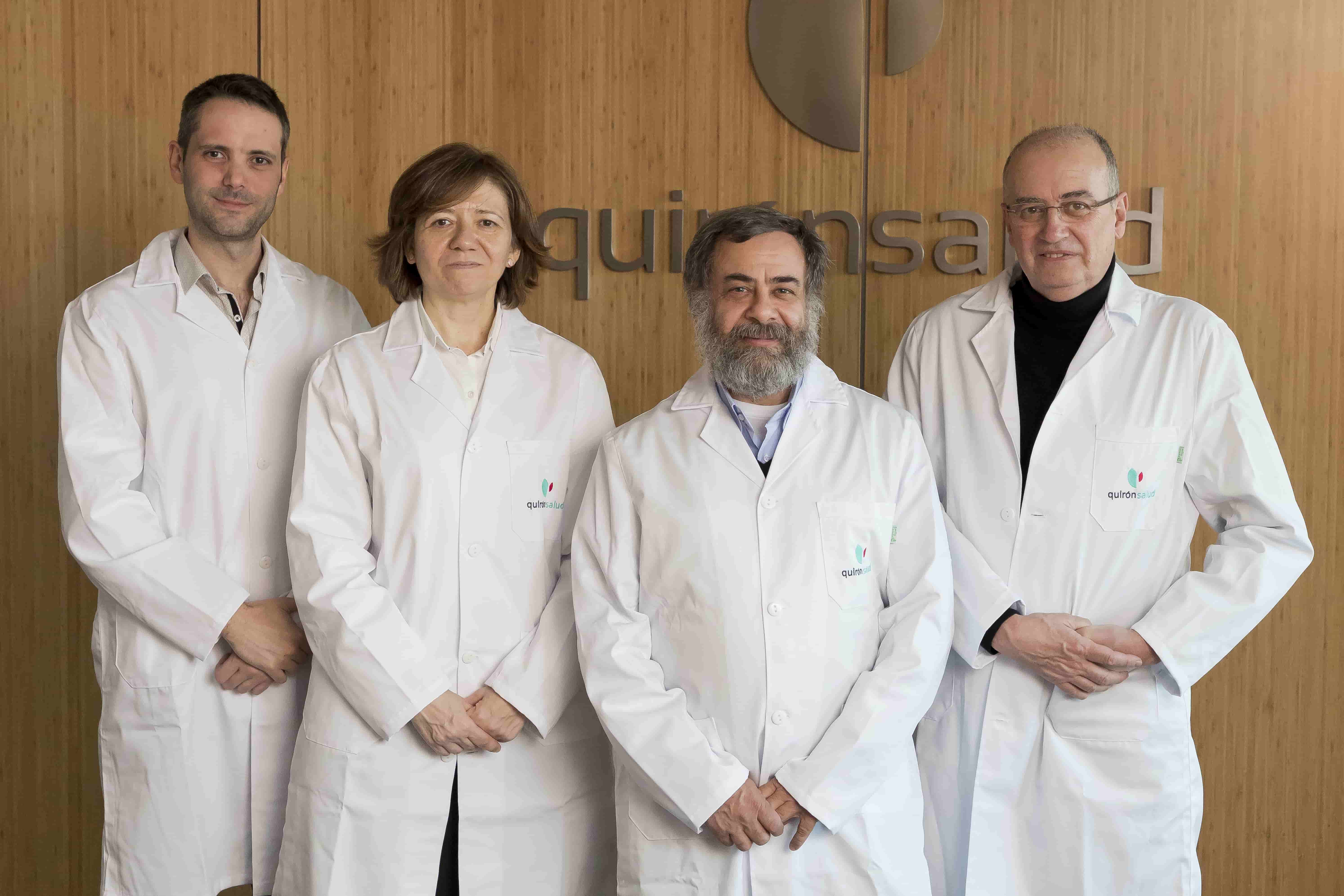 De izquierda a derecha los doctores Castro, Ares, Mazal y Miralbell @Quirónsalud