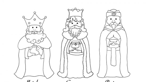 Reyes Magos: Dibujos fáciles para colorear y pintar