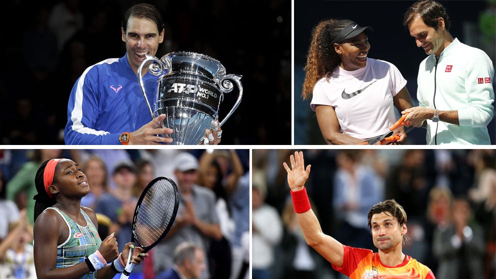 Algunos de los protagonistas del tenis en 2019 (ATP y Getty)