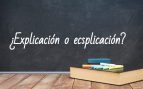 Cómo se escribe explicación o ecsplicación
