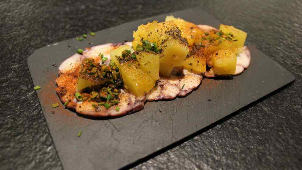 Receta de Carpaccio de pulpo y patata