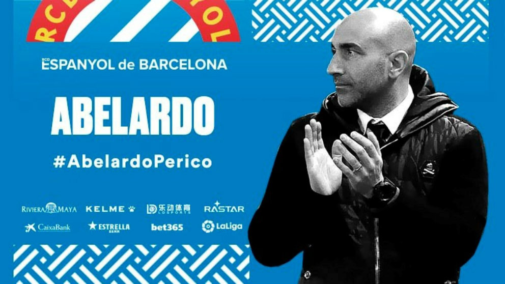 Abelardo, nuevo entrenador del Espanyol. (@RCDEspanyol)