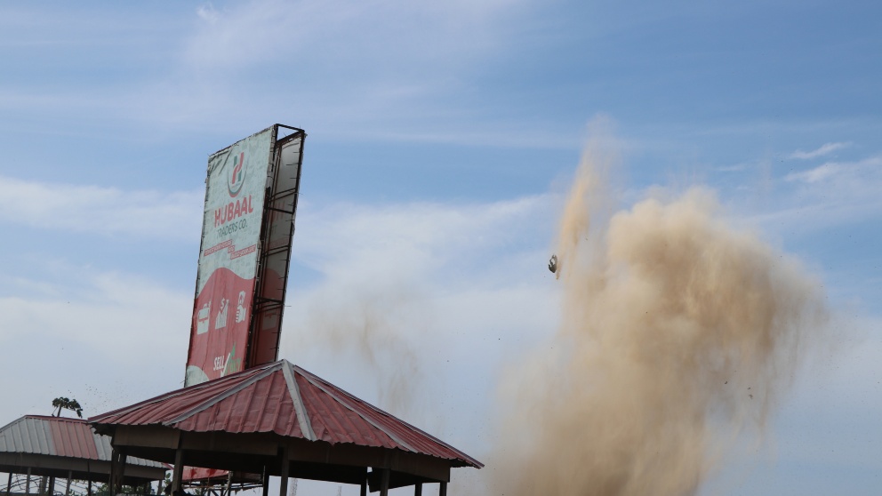 Imagen de archivo de un atentado en Somalia. Foto: AFP