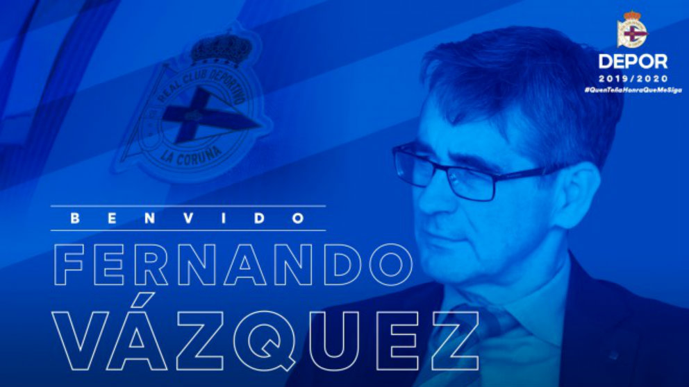 Fernando Vázquez, nuevo entrenador del Deportivo (Real Club Deportivo)
