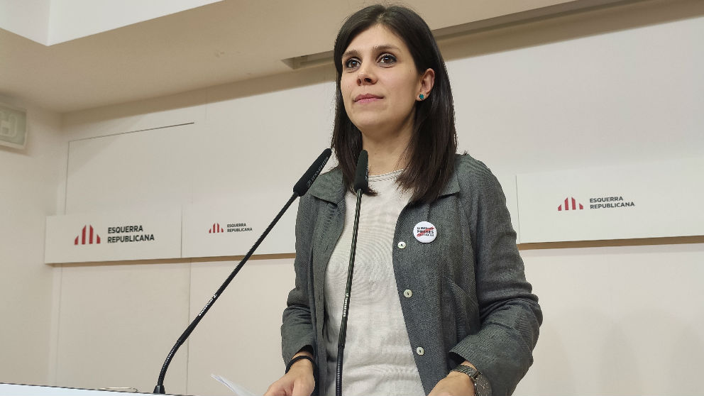 La portavoz de ERC, Marta Vilalta, tras la reunión de la Ejecutiva del partido. (Ep)