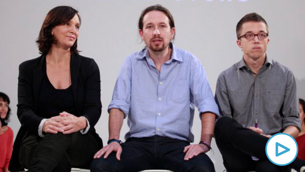Carolina Bescansa, Pablo Iglesias e Íñigo Errejón (Foto: EP)