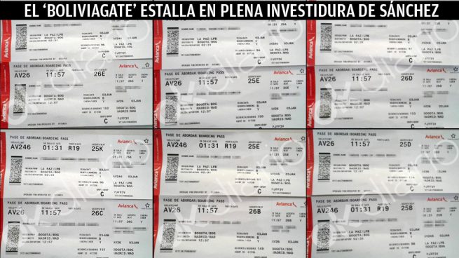 Estos son los billetes con los que los hombres de Sánchez han huido de La Paz a las 02.31 AM