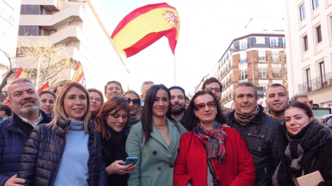 Begoña Villacís en la manifestación de Colón @Twitter