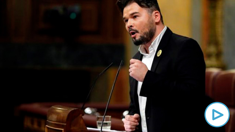 Gabriel Rufián en el Congreso.