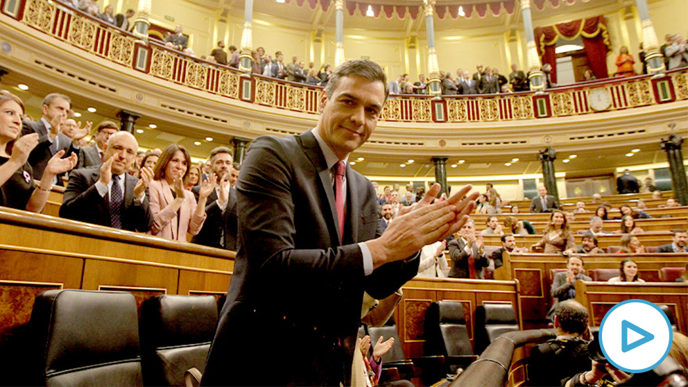 Pedro Sánchez, en la tercera sesión de investidura. (Foto: Francisco Toledo)