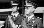 Juan Carlos I y Francisco Franco en junio de 1970. @Getty