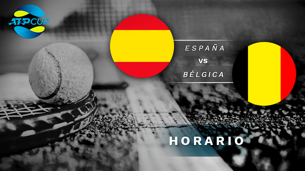 España – Bélgica: Hora y dónde ver en directo el partido de la ATP Cup 2020