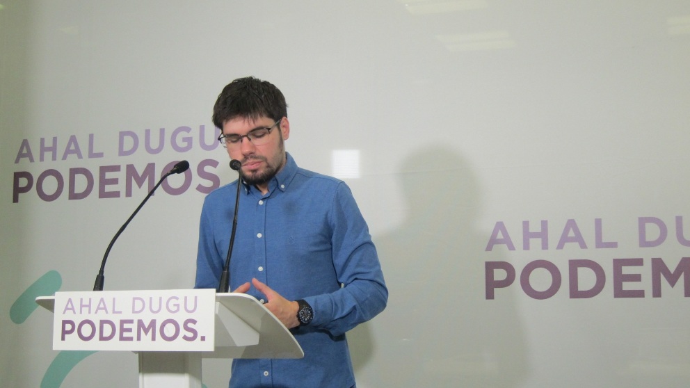 El secretario general de Podemos Euskadi, Lander Martínez. Foto: EP