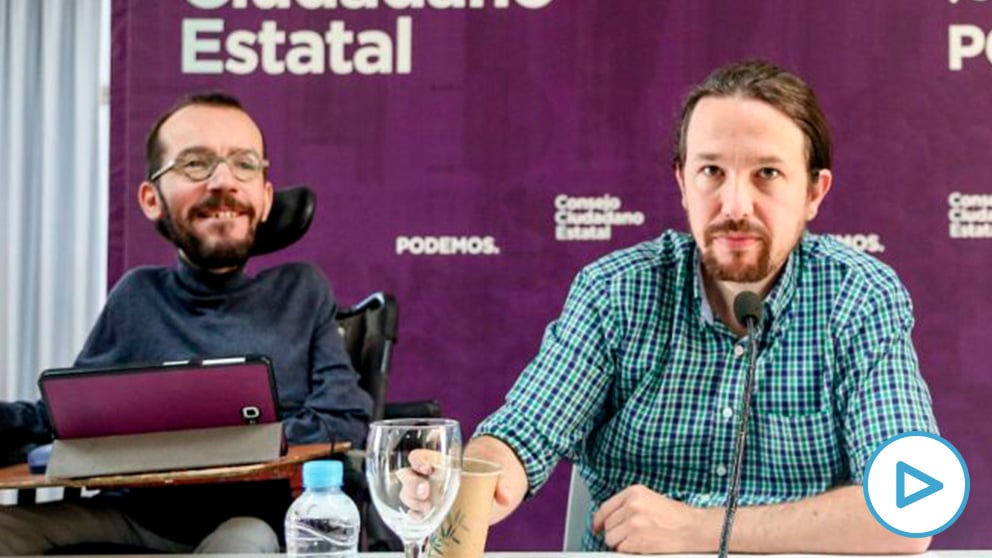 Pablo Iglesias y Pablo Echenique. Foto: Europa Press